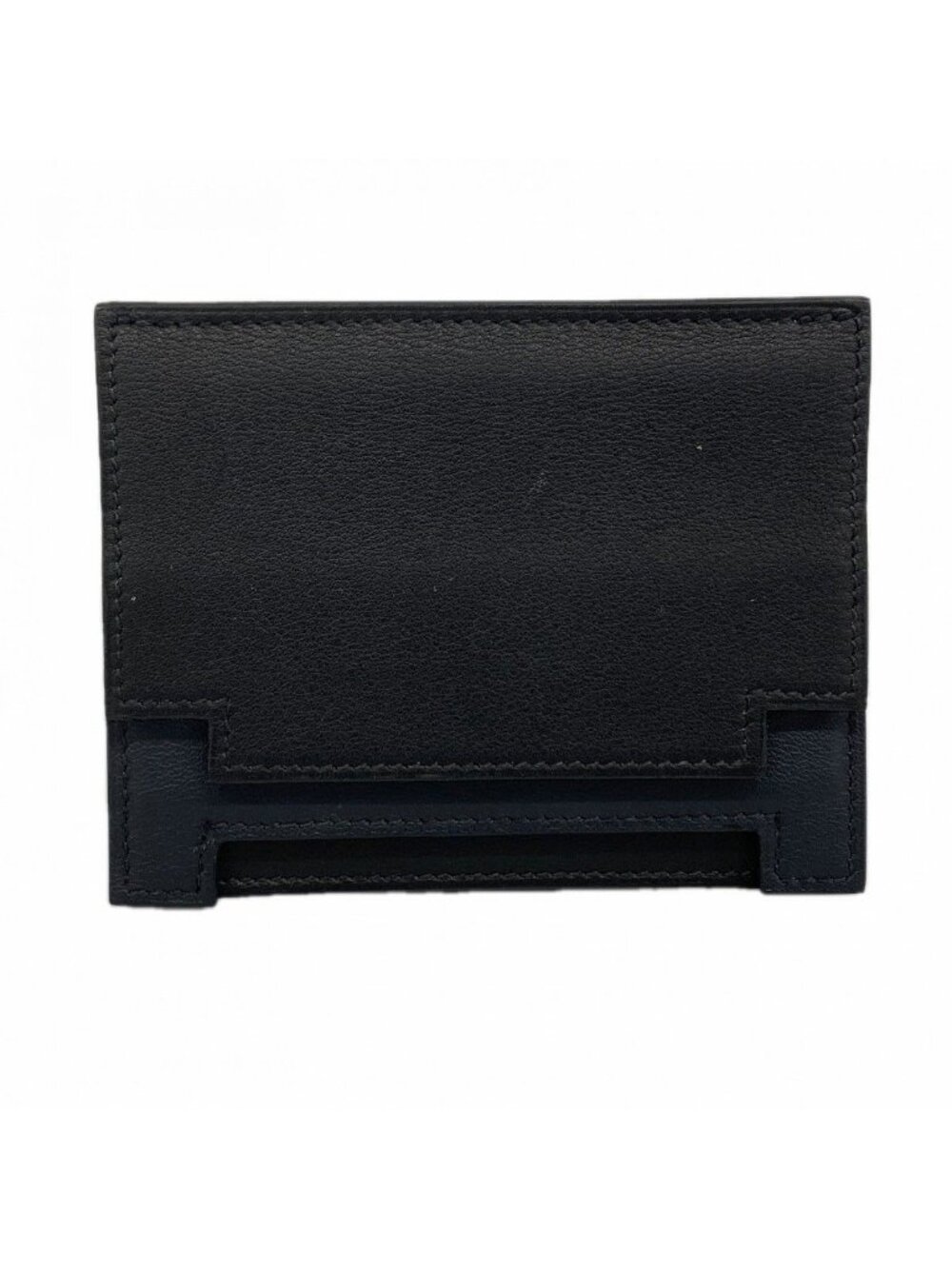 Hermes Card Case Multicolor Swift Black